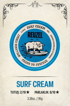 Reuzel Surf Cream Dokulandırıcı Erkekler için Saç Çekillendirici Mat Wax 95g