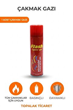 TOPALAKTİCARET Flash Çakmak Gazı 1 Adet Tüm Çakmaklar Için