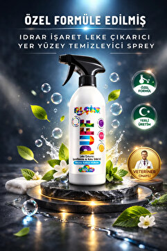 ALÇİN Beyaz Sabun Kokulu Kedi Köpek Idrar Işaret Leke Çıkarıcı ve Yer Yüzey Temizleyici Sprey, 400 Ml