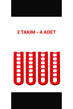 HomeShopping Demir Saplı Çaydanlıklar İçin Kırmızı Silikon (4 adet)