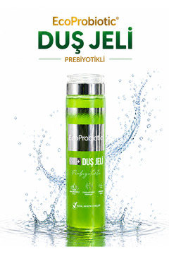 EcoProbiotic Prebiyotikli Duş Jeli & Vücut Şampuanı 300 ml | Nemlendirici & Arındırıcı & Ter Kokusu Karşıtı Etki