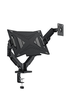 ErgoMekan F180 Slim 17-32” ikili Monitör ve Laptop Standı Siyah (Maks: 9kg)