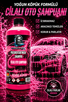 CARMORX Cilalı Oto Şampuanı | Pembe Köpük | Yoğun Köpük & Parlaklık
