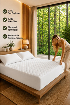 ELY PARKER Sıvı Geçirmez Alez-mikro Kapitoneli Fitted-çift Kişilik-tek Kişilik-bebek Alezi Yatak Koruyucu