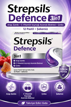 Strepsils Strepsils Defence 3in1 Pastil 12'li