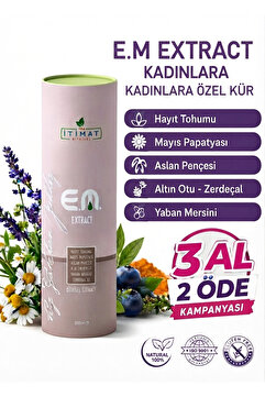 İtimat Bitkisel 1995 Kadınlara Özel Hayıt Tohumu - Aslan Pençesi - Papatya - Yaban Mersini - Zerdeçal Ekstraktı 250ml