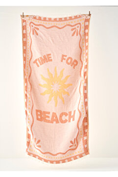 Bella Maison %100 Pamuk Time For Beach Peştamal Kiremit (90x160 cm)