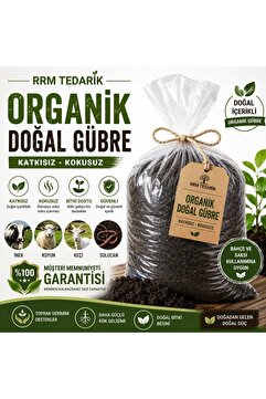 rrm tedarik yanmış elenmiş Doğal katkısız ORGANİK karışık hayvan GÜBRESİ 2.5 KG ( 5 LT) ( bahçe saksı ofis ve tüm köklü bitkiler)