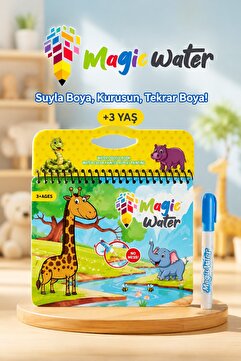 Magic Water Orman Diyarı Water Painting - Sihirli Özel Kalem Ile Boyama Kitabı