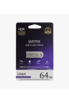 Linktech Matrix 64gb Usb 2.0 Metal Usb Flash Bellek U664