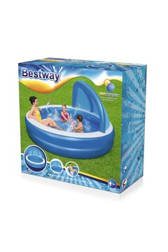 Bestway 54337 UV Careful Gölgelikli Şişme Havuz 2.41m x 2.41m x 1.40m