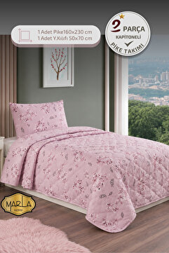 MARLA HOME Tek Kişilik Pike Takımı | 160x230 cm | Çok Amaçlı Yatak Örtüsü & Battaniye