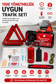 point marketing Trafik Seti Tüv -turk Muayene Uyumlu Yangın Söndürücülü