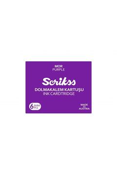 Scrikss Dolma Kalem Kartuş 6'lı Paket Mor
