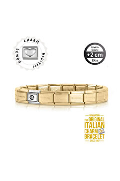 NOMİNATİON Orijinal İtalyan Charm Bileklik Kişiselleştirilebilir Altın Sarısı Made in Italy