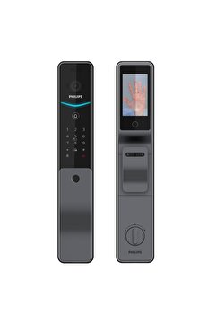 Philips Akıllı Kilit DDL720-MVP-17HWSE Avuç İçi Damar Tanıma Teknolojisi, Merkezi Kilit ile Uyumludur