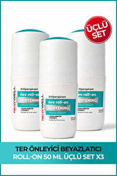 New Well 3 Adet Ter Önleyici Beyazlatıcı Roll-on 50 ml