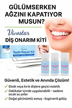 Moldable Diş Onarım Kiti. Takma Diş, Protez Diş, Diş Dolgusu, Geçici Diş, Diş Onarımı