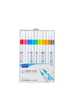 KRAF COLOR LINER KALEM 0.5 MM 12 Lİ