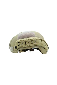 KORDAK Bej Kısa Kulak Korumasız Airsoft Kask – Paintball ve Outdoor Koruyucu Başlık