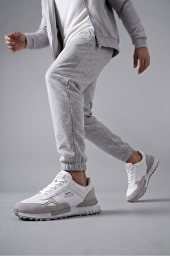 Slazenger SKATE Erkek Beyaz / Gri Koşu & Yürüyüş Spor Ayakkabısı