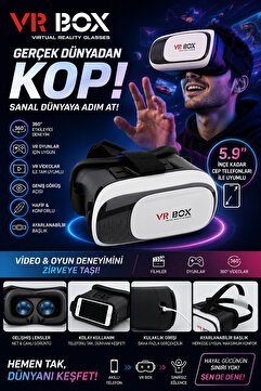 Vr Box 360 Derece Sanal Gerçeklik Gözlüğü Vr2