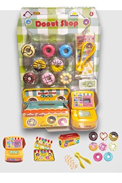TOYFEST Çok Parçalı Mini  Donut Alışveriş Dükkan Seti - 14 Parça