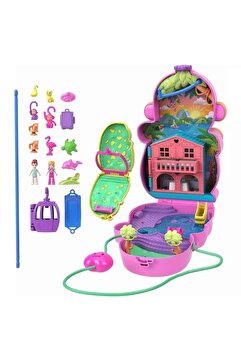 Polly Pocket Çanta Olabilen Micro Oyun Setleri GKJ63 - Momma Monkey And Baby Hwp04