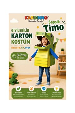 Kardinno Sivri Diş Şapşik Timo Karton Giyilebilir Çocuk Kostümü Etkinlik Parti Doğum Günü Kostüm