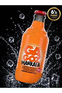 GA GOZ Mankafa Mandalina Aromalı Özel Seri Gazoz - Cam Şişe 250 ml x 6'lı Paket