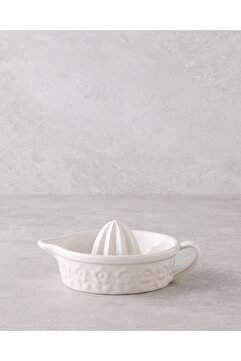 English Home Soft Bloom Stoneware Limon Sıkacağı 18 cm Krem
