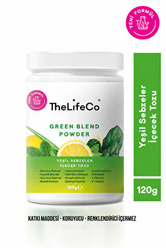 TheLifeCo Green Blend - Yeşil Sebzeler Içecek Tozu 120 G