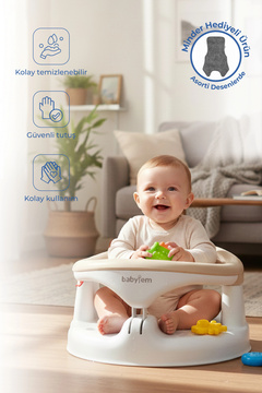 Babyjem Yandan Açılır Mama Oturağı & Minder 2'li Set
