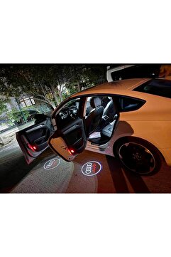 Store Audi Uyumlu Kapı Altı Lazer Led Logo Karşılama Işığı Hologram Anahtarlık