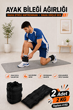 Spor Byfit 2 Kg 2 Adet Siyah El Veya Ayak Bileği Ağırlığı