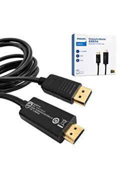 Philips SWA3129A/93 5 Metre DisplayPort to HDMI 4K 30Hz Kablo Altın Kaplama