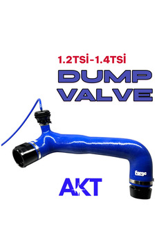 akt egzoz 1.2TSİ-1.4TSİ UYUMLU DUMP VALVE blow off turbo gecikme önleyici mavi renk full set