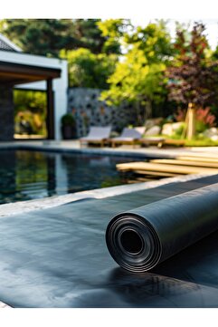 Treuman 1.8m X 2m 1mm Epdm Membran Panel Süs Havuzları, Tarımsal Sulama Ve Koi Havuzları 3,6m²