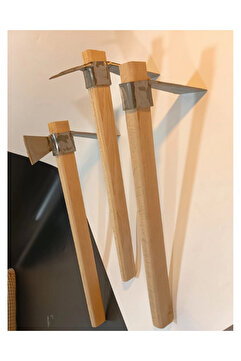 ÇAYLAR AVM Sürmene Makas Çeliği 3lü Set Paltalı, Düz, Çatallı Kazma Seti Bahçe Tarla Hobi 45cm Profesyonel