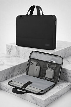 D'VERS 8.7/9/10.2/10.9/11/11.5/12/12.9 Inç Tüm Markalarla Uyumlu Organizer Omuz, El, Tablet Kılıfı Çantası
