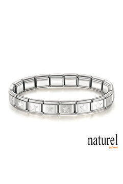 Naturel Tılsım Unisex Italyan Charm Bileklik Paslanmaz Çelik Bileklik