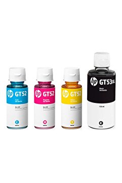 HP Gt53xl -52 4 Renk Orjinal Mürekkep Kartuşu Seti (4 Adet) Smart Tank 500-515-530-519
