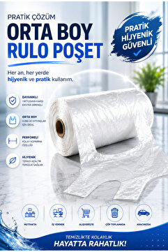 MaxCleanGrosmar Orta Boy Rulo Poşet 200lü