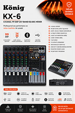 König KX-6 6 KANAL DECK MİXER