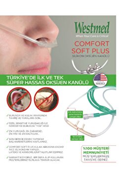 westmed Nazal Oksijen Kanülü Comfort Soft Plus 7,6 Metre