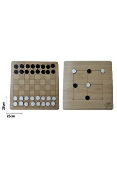 Trendy Toys Ahşap Dama Ve 3 Taş Oyunu