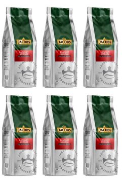 Jacobs Banquet Medium Espresso Beans Çekirdek Kahve 1000 gr X 6 Paket