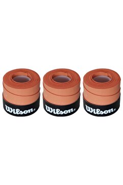 Wilson Turuncu Comfort Bowl O'grips 3 Adet Grip Tenis Raketi Gribi Kiremit Renkli Tenis Gribi