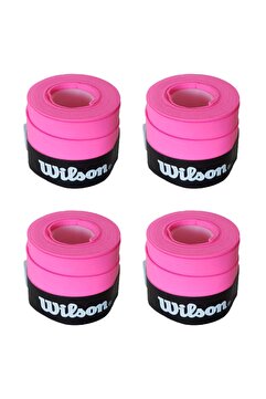 Wilson Comfort Bowl O'grips 4 Adet Grip, Tenis Raketi Gribi Pembe
