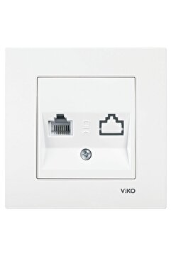 VİKO Karre Nümeris Telefon Prizi Rj11 Çerçeve Dahil Orjinal Ürün Vk001248